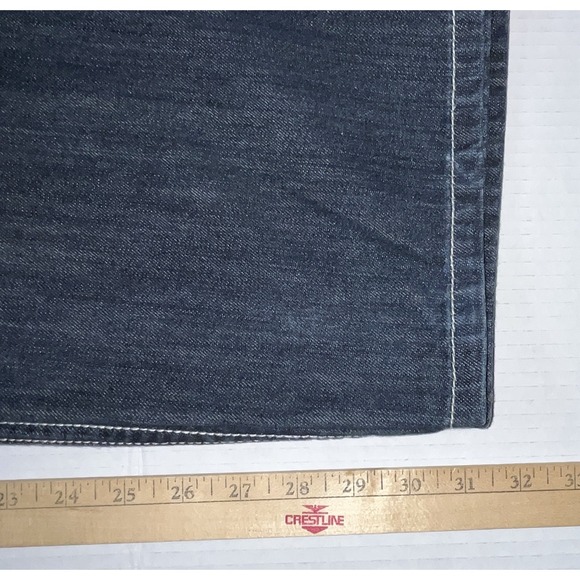 Vintage Enyce Jeans Men's 40x31 Dark Wash Denim Relaxed Fit Y2K Baggy Streetwear - Picture 10 of 11